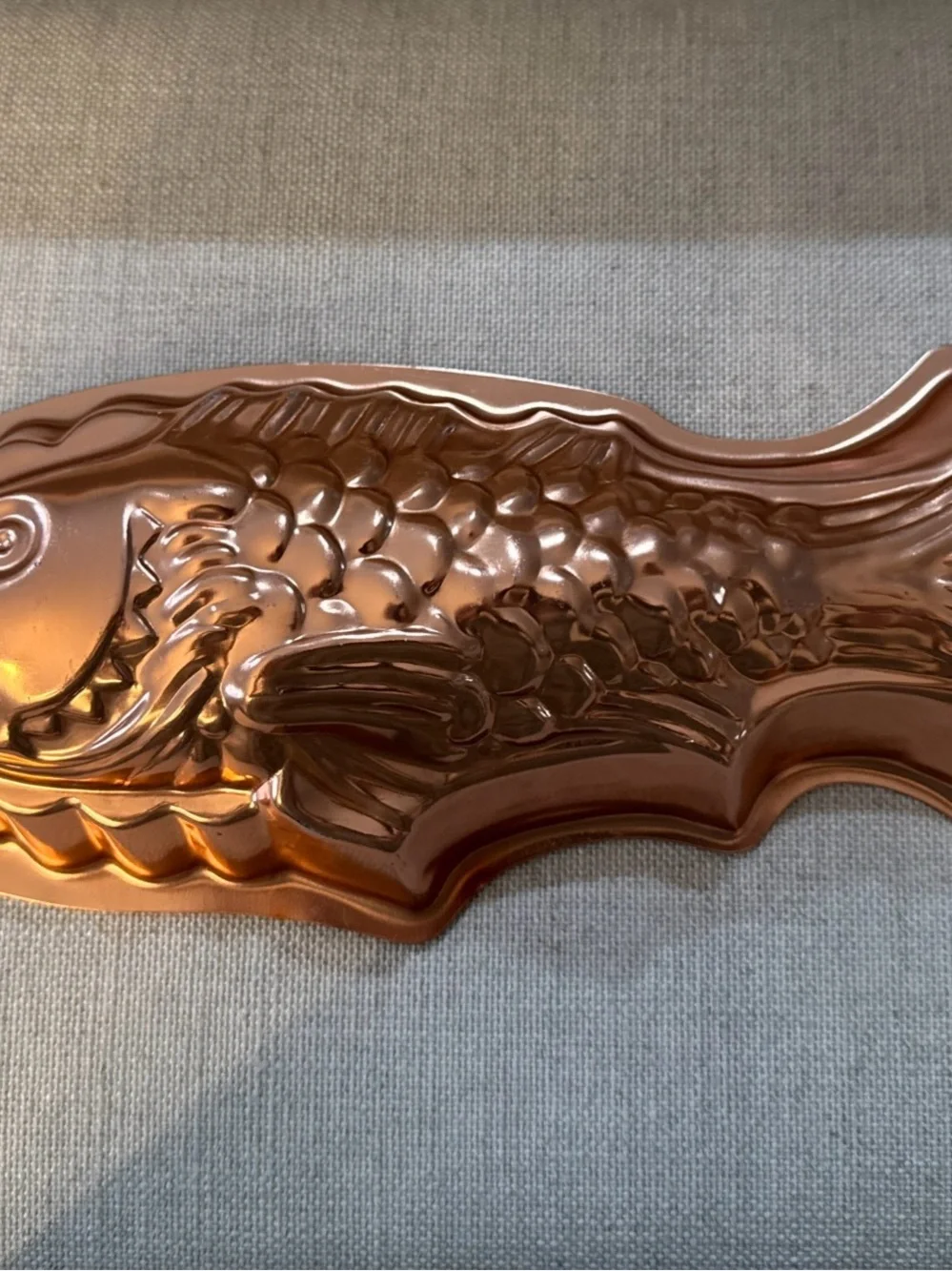 Vintage Copper Fish & Lobster Wall  Kitchen Decor Cake Baking Jello Molds